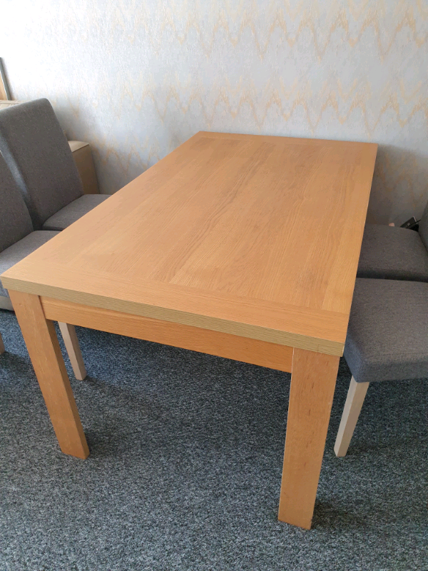 Dining table with 6 black chairs | in Southampton, Hampshire | Gumtree