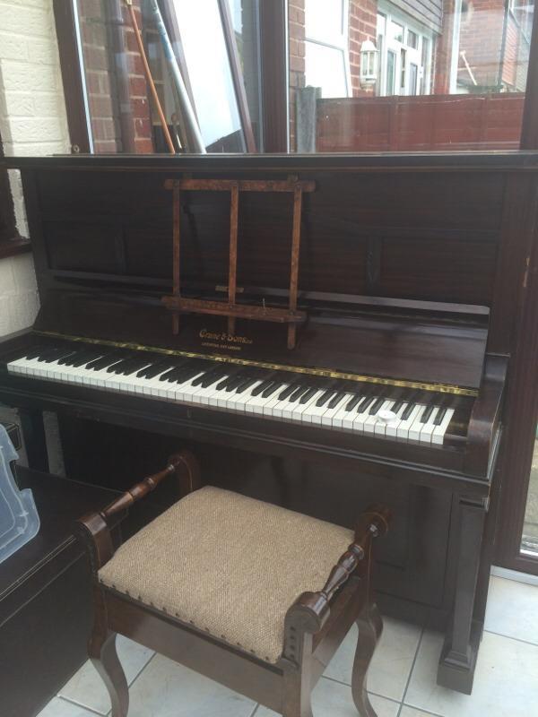 Upright Piano Antique Crane & Sons Ltd /Liverpool & London in