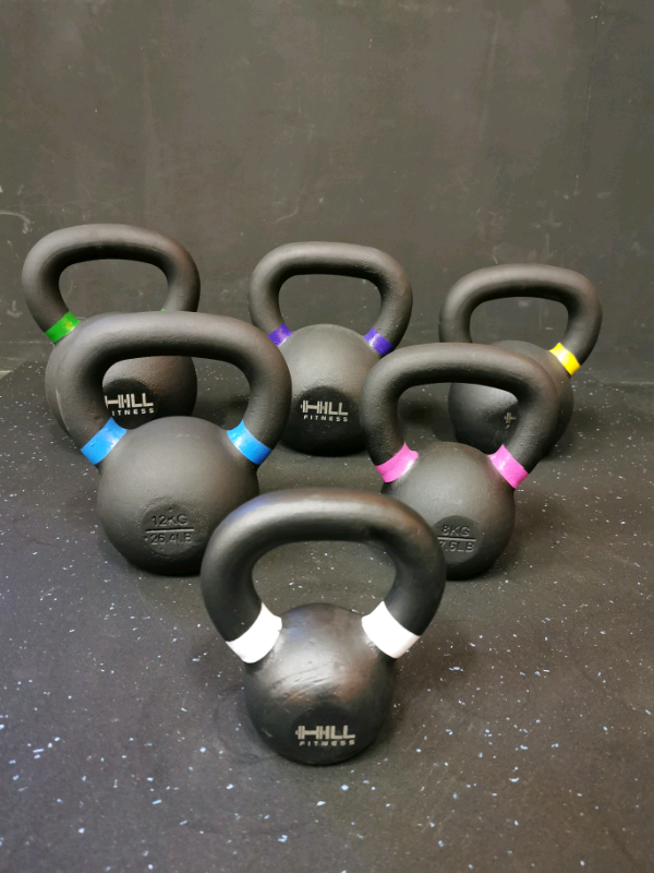 Powder Coated Cast Iron Kettlebells- weights, weight, gym ...