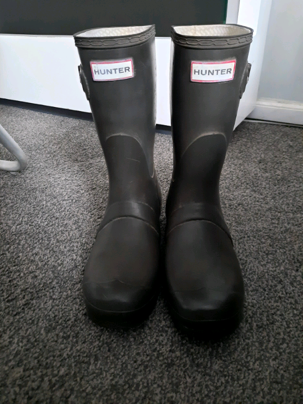 hunter canvas wellies