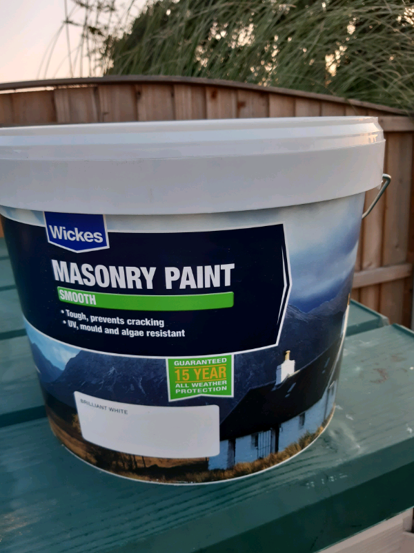 Wickes 10litre white masonry paint. in LeighonSea, Essex Gumtree