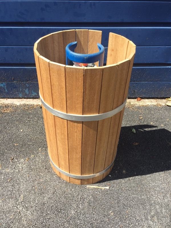 15 kg Calor gas bottle with wooden cover full in Balsall Heath, West