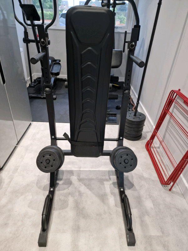 Folding weight bench with 50Kg & bar in Haydock, Merseyside Gumtree