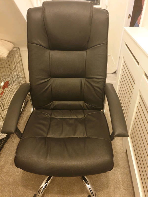 Faux leather office chair | in Send, Surrey | Gumtree