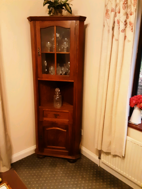 Tall Corner Display Unit Dark Wood in Ottery St Mary, Devon Gumtree