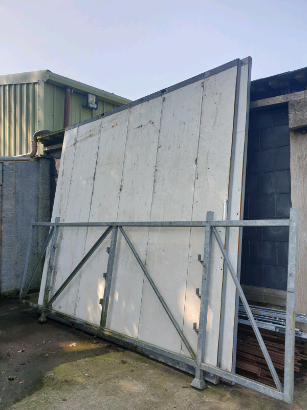 Industrial sliding track garage doors in Newtownards, County Down