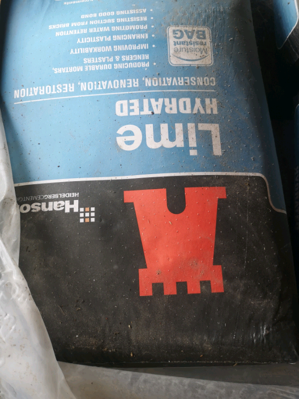 Hanson Hydrated lime 25kg x10 in Great Yarmouth, Norfolk Gumtree