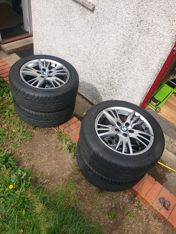 BMW 16IN ALLOY WHEELS WITH EXCELLENT TYRES in Pontllanfraith, Caerphilly Gumtree