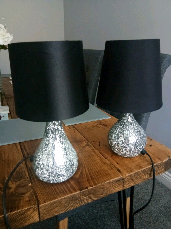 Two black bedside lamps | in Weston-super-Mare, Somerset | Gumtree