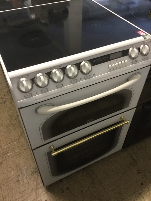 Creda Double Oven, white Electric Cooker With Ceramic Top in Plymouth
