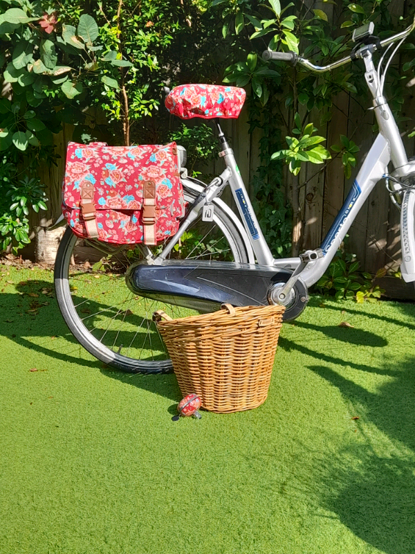 basil fahrrad schultertasche bloom scarlet red