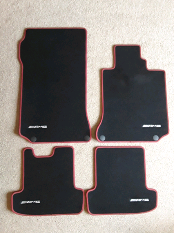 Original Mercedes Benz AMG C Class Car Mats (Set of 4) (Manual) in Brimington, Derbyshire