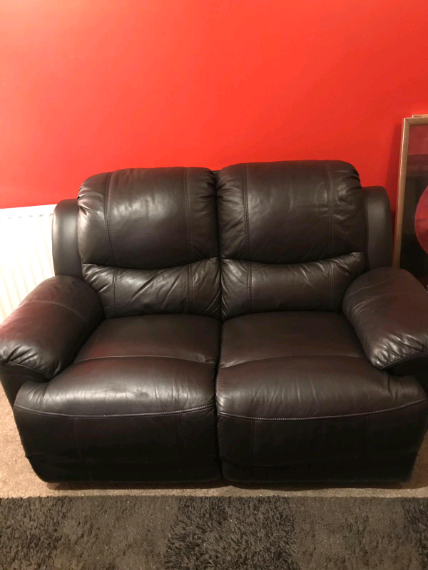 2 seater leather full recliner sofa in Southside, Glasgow Gumtree
