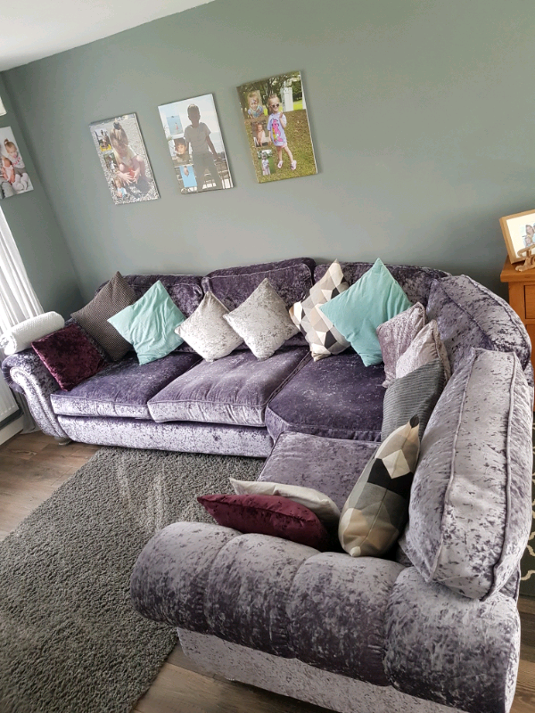 SCS ALEXIS crushed velvet sofa.. | in Heanor, Derbyshire | Gumtree