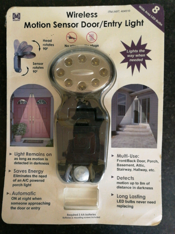 Wireless motion sensor door entry light in Bingley, West Yorkshire