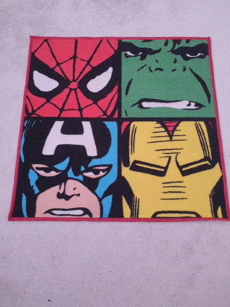 Marvel Comics Defenders Carpet Rug Mat Spiderman Hulk Captain America  for sale  Wirral