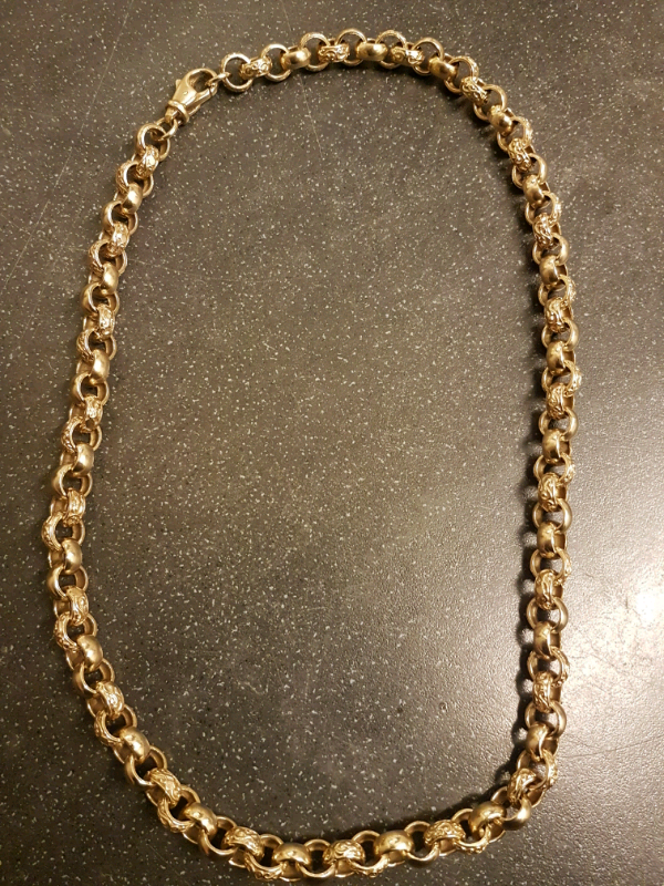 9ct gold belcher chain in Grimsby, Lincolnshire Gumtree