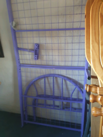 Single bed frame . Good condition. With mattress 50. Delivery availab