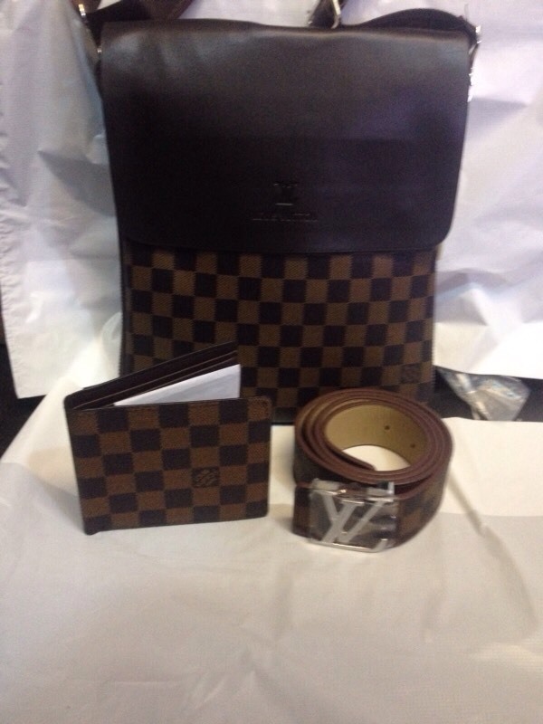 Louis Vuitton Gucci Armani wallet bag belt gift set Mens in Crumpsall