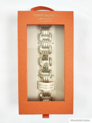 NEW Tory Burch Gold Eleanor Apple Watch Strap Bracelet Band TBS0071 38mm / 40mm