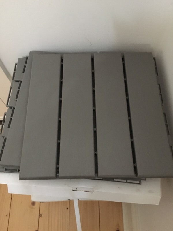 IKEA Runnen decking tiles grey x 4 brand new £10 each in Portsmouth