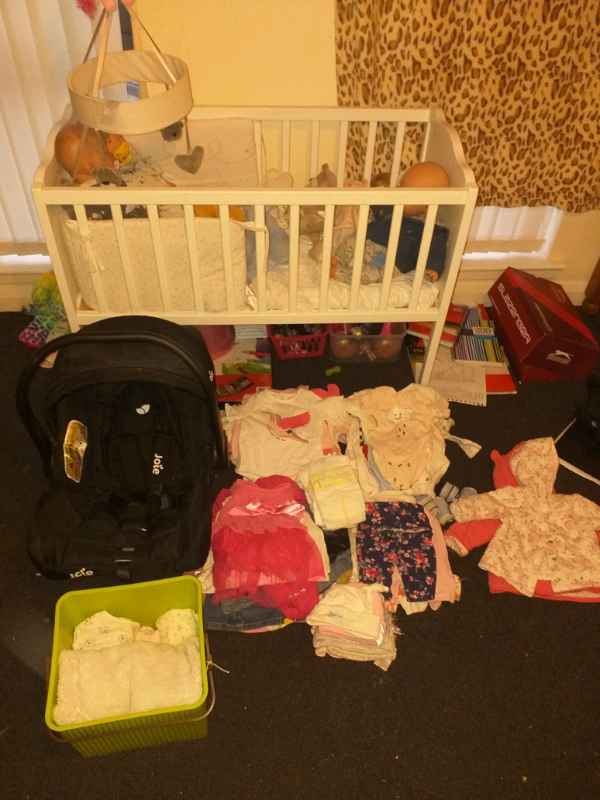 3 Reborn Dolls , Cot With Toys , Baby Carrier And Loads Of Clothes in