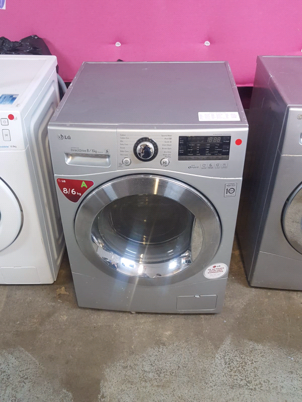 SILVER LG 8/6KG WASHER DRYER COMBO 2 IN 1 in Stafford, Staffordshire