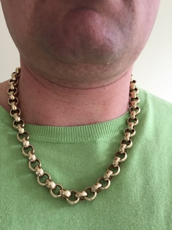 9ct gold belcher heavy chain 125g in Putney, London Gumtree