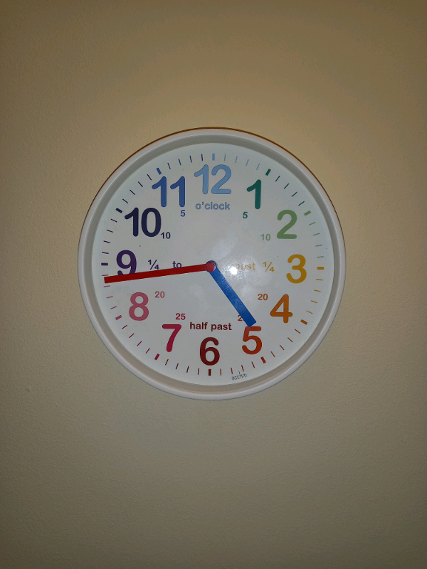 Learn To Tell The Time Clock In Dinas Powys Vale Of Glamorgan Gumtree
