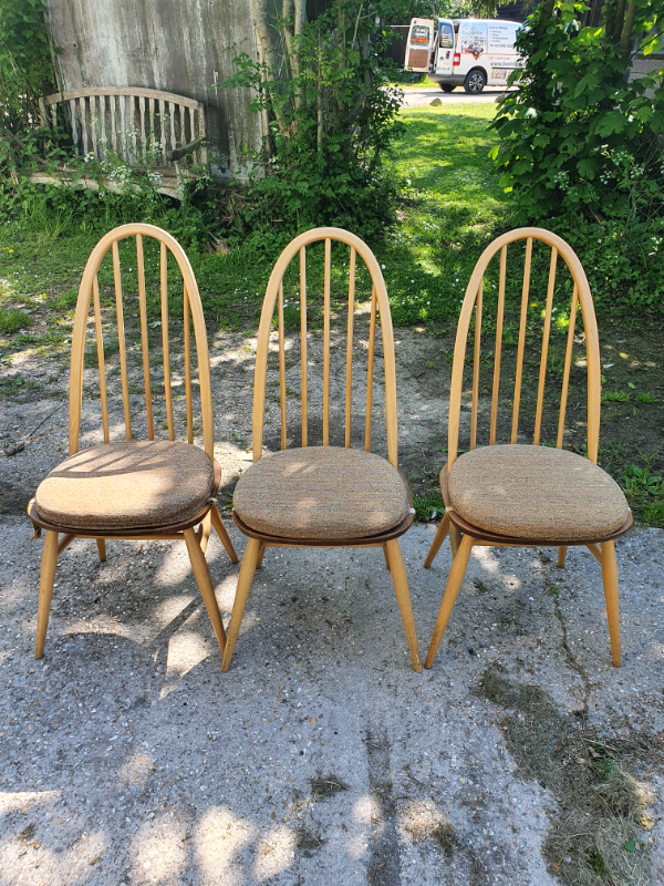 Ercol Quaker 380a set of 3 chairs with original cushions | in Eastleigh