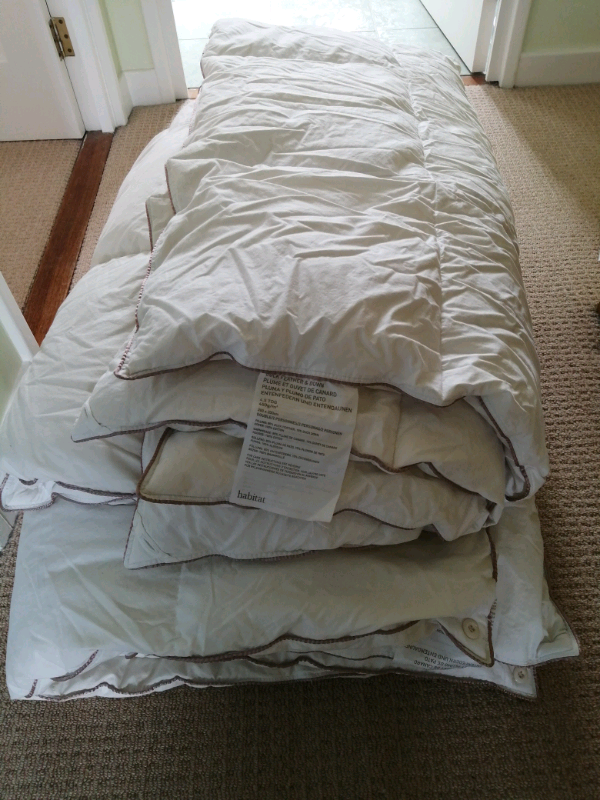 Habitat Duck Feather Down Double All Seasons Duvet 9 Tog 4 5
