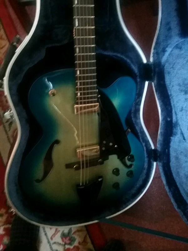 Ibanez semi acoustic guitar afcjbb mint condition no dings or dents in Harrow, London Gumtree