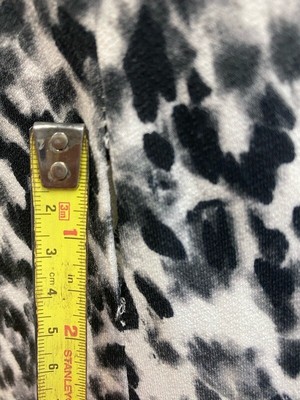 Rachel Roy Womens Sheath Dress Black Combo Leopard Print Axel Twist-Neck XL New