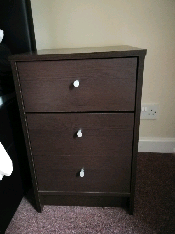 2 Dark Brown Bedside Tables In Exminster Devon Gumtree