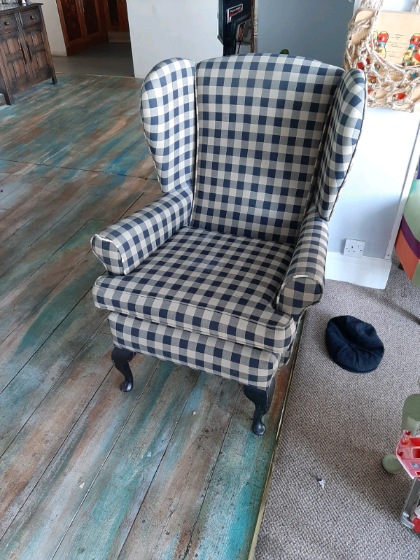 Wing back chairs varying condition to shabby chic or reupholster | in