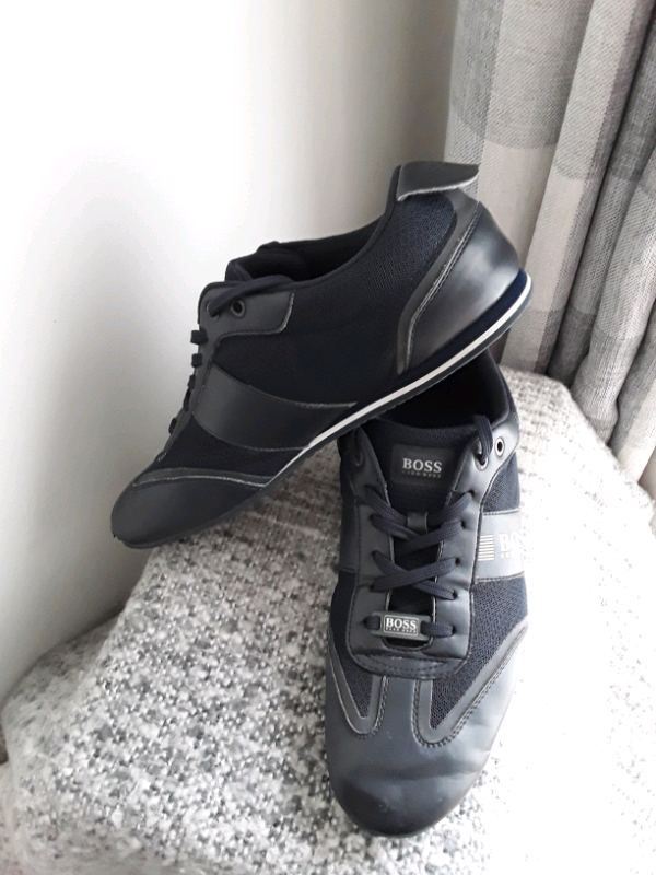 hugo boss dark blue trainers
