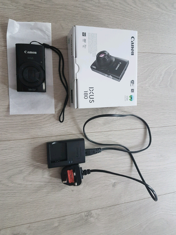 Canon ixus 180 black digital camera with Wi-Fi connection ...