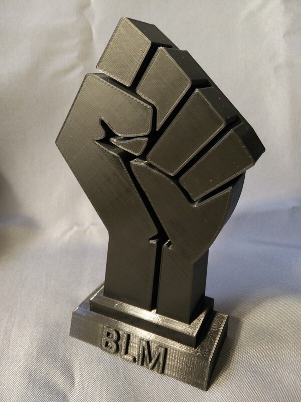 Raised Clenched Fist Resistance Sculpture Statue BLM - CHOOSE STYLE, SIZE, COLOR