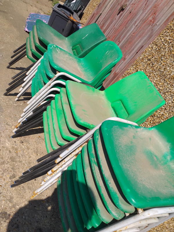 Green plastic Primary school study chairs in Dagenham, London Gumtree