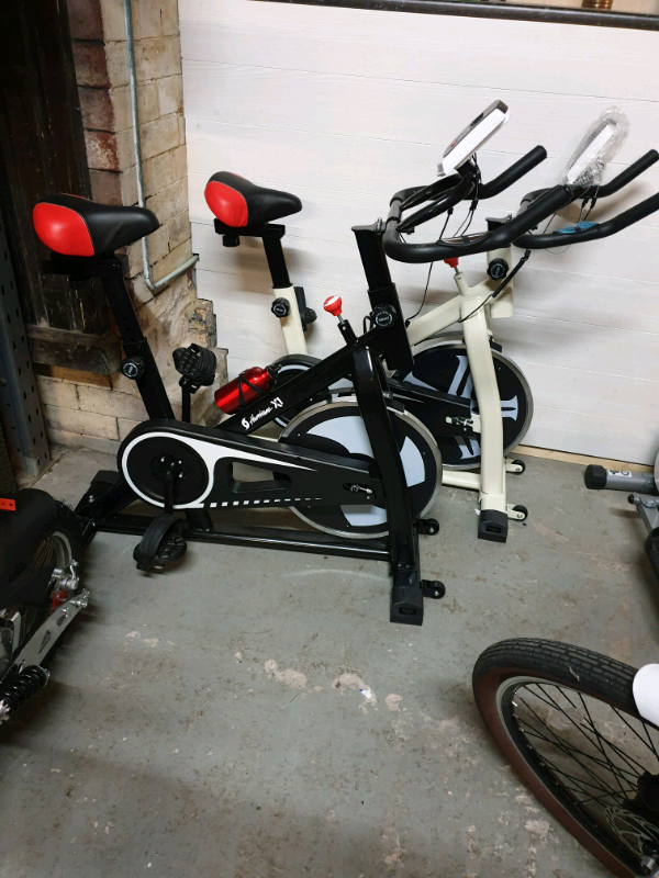 jet black spin bike