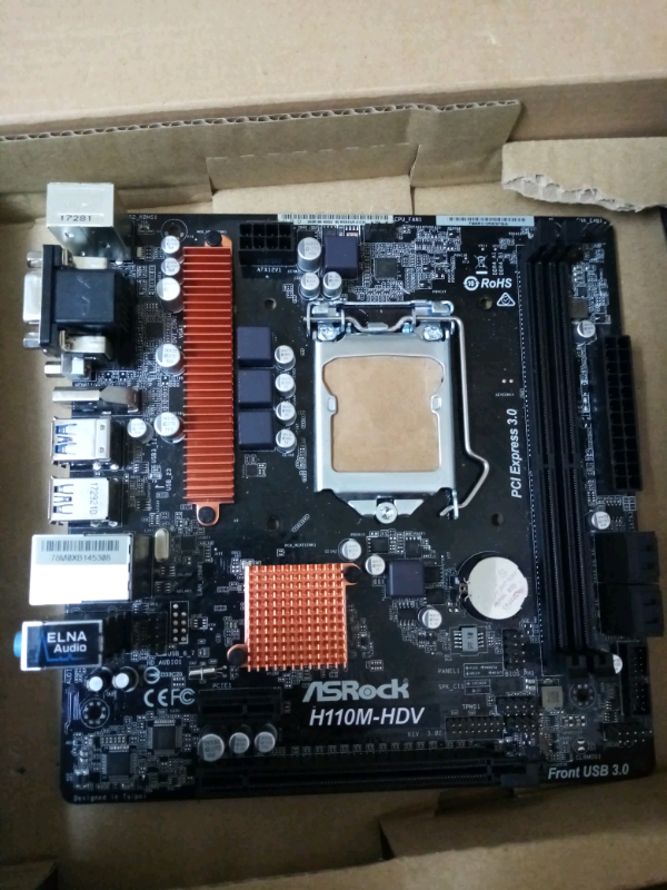 Asrock H110m Hdv Itx Motherboard In Northolt London