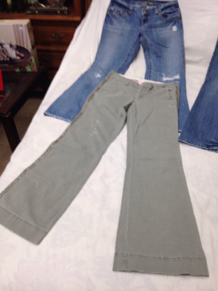 Lot of 5 AMERICAN EAGLE Women's 3 size 8 Long, 1 size 8 Regular, 1 size 8 Shorts