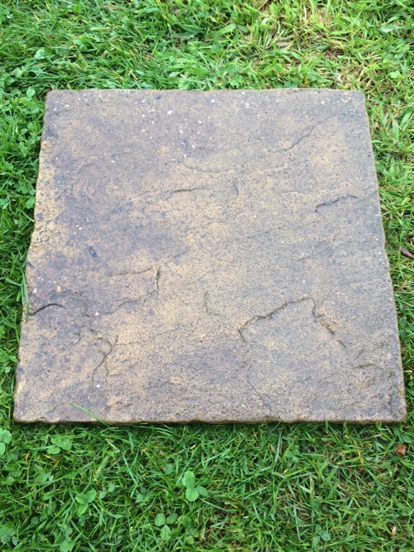 PAVING SLABS raised pattern, sandy grey colour, 18 inch square, £2.50