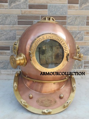 antique diving scuba anchor engineering diver helmet mark v ship