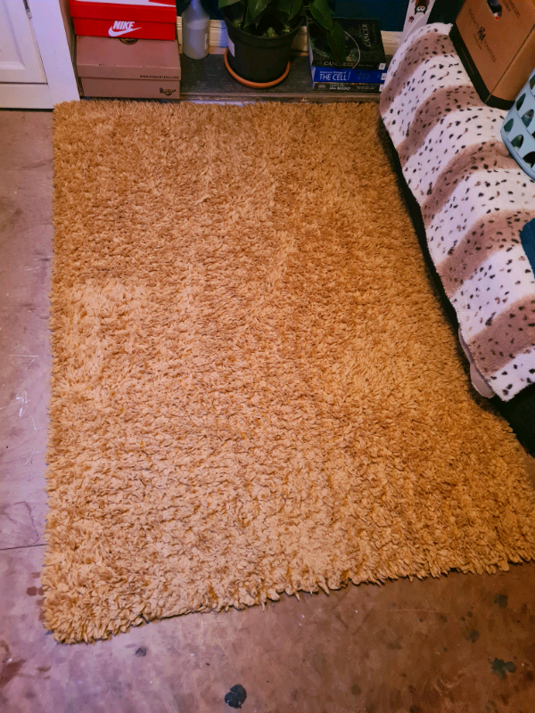 LARGE MUSTARD YELLOW FLUFFY RUG in Bristol City Centre, Bristol Gumtree