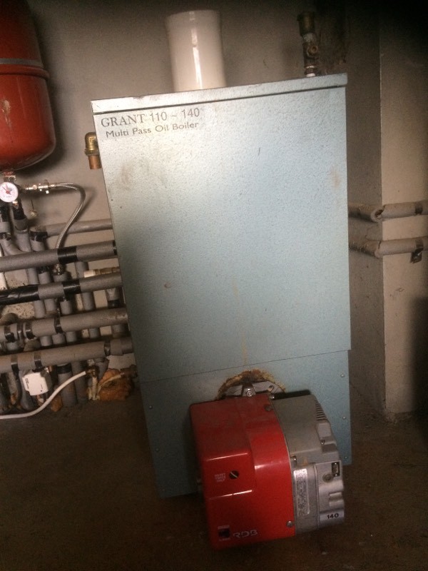Grant 110/140 Multi pass oil boiler and burner in Newry, County Down