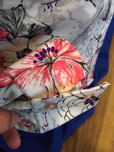 Vintage Trissi Blouse Floral Polyester Sz Small