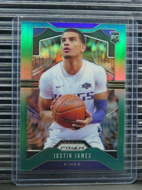 2019-20 Prizm Justin James Green Prizm Rookie Card RC #295 Kings Holo. rookie card picture