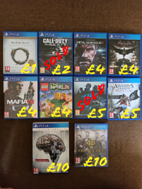 Various PS4 games pt3 