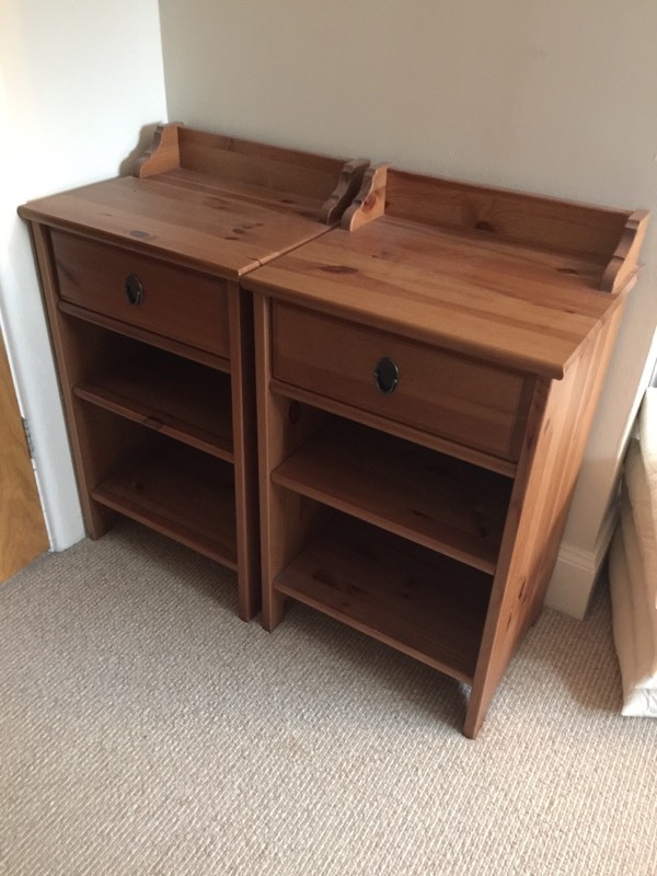Ikea Leksvik Pine Bedside Tables x2 in Broadstone, Dorset Gumtree